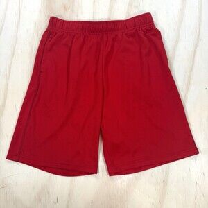 Youth TEK GEAR Cool Tek Red Athletic Shorts Sz Large 14/16 Polyester